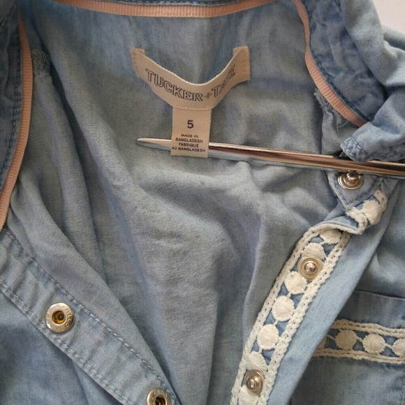 Tucker and Tate Girls Denim Dress - Picture 3 of 6